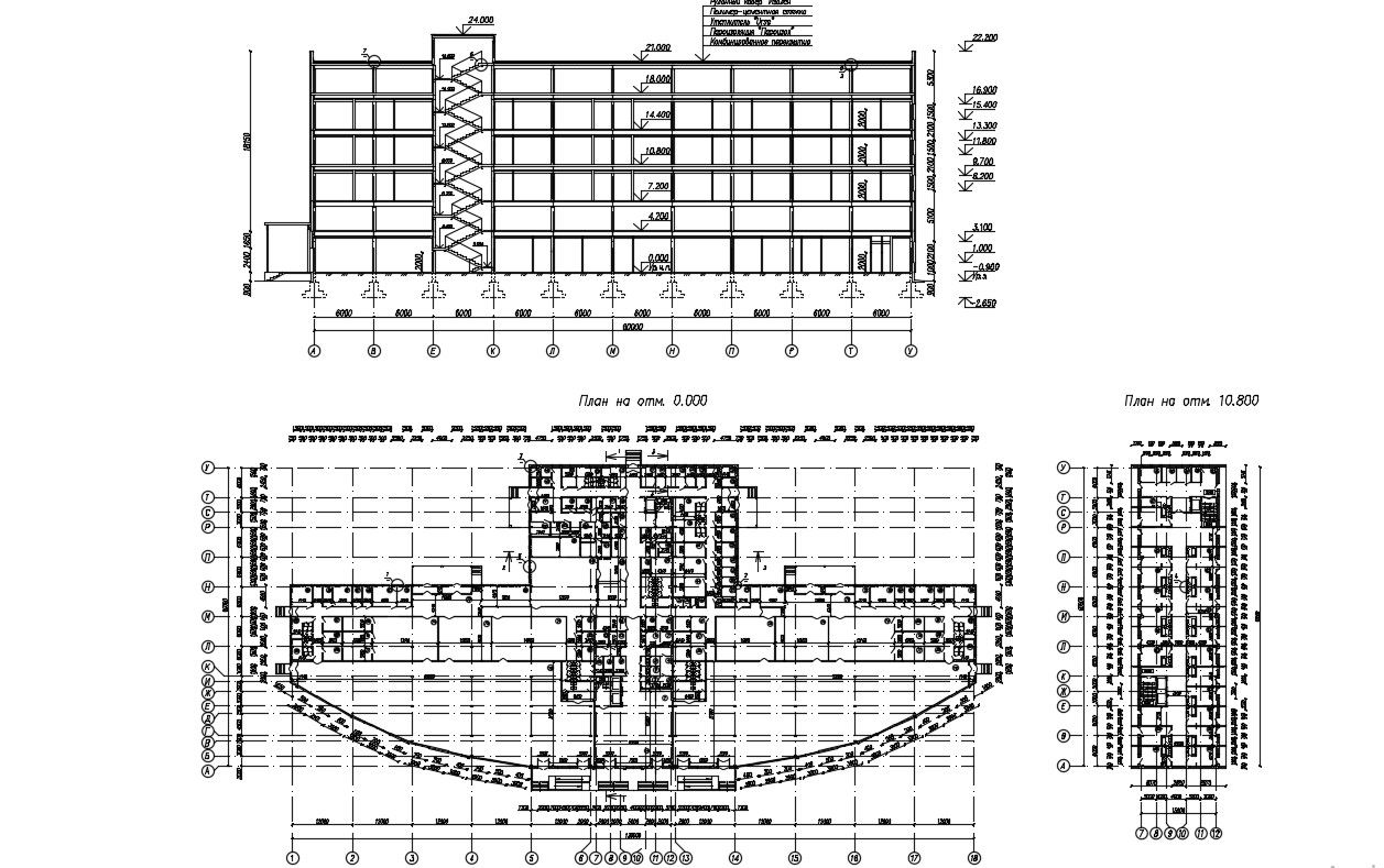 Commercial Building Plan with Working Detail Drawing in AutoCAD File