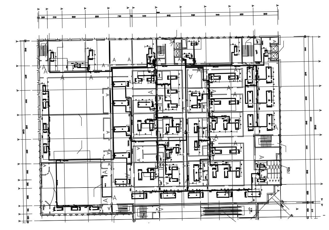 Commercial Building Plans With Dimensions AutoCAD File