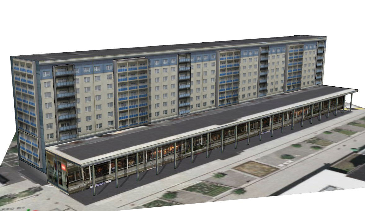 Commercial Building AutoCAD Plan with Floor Design layout in DWG File