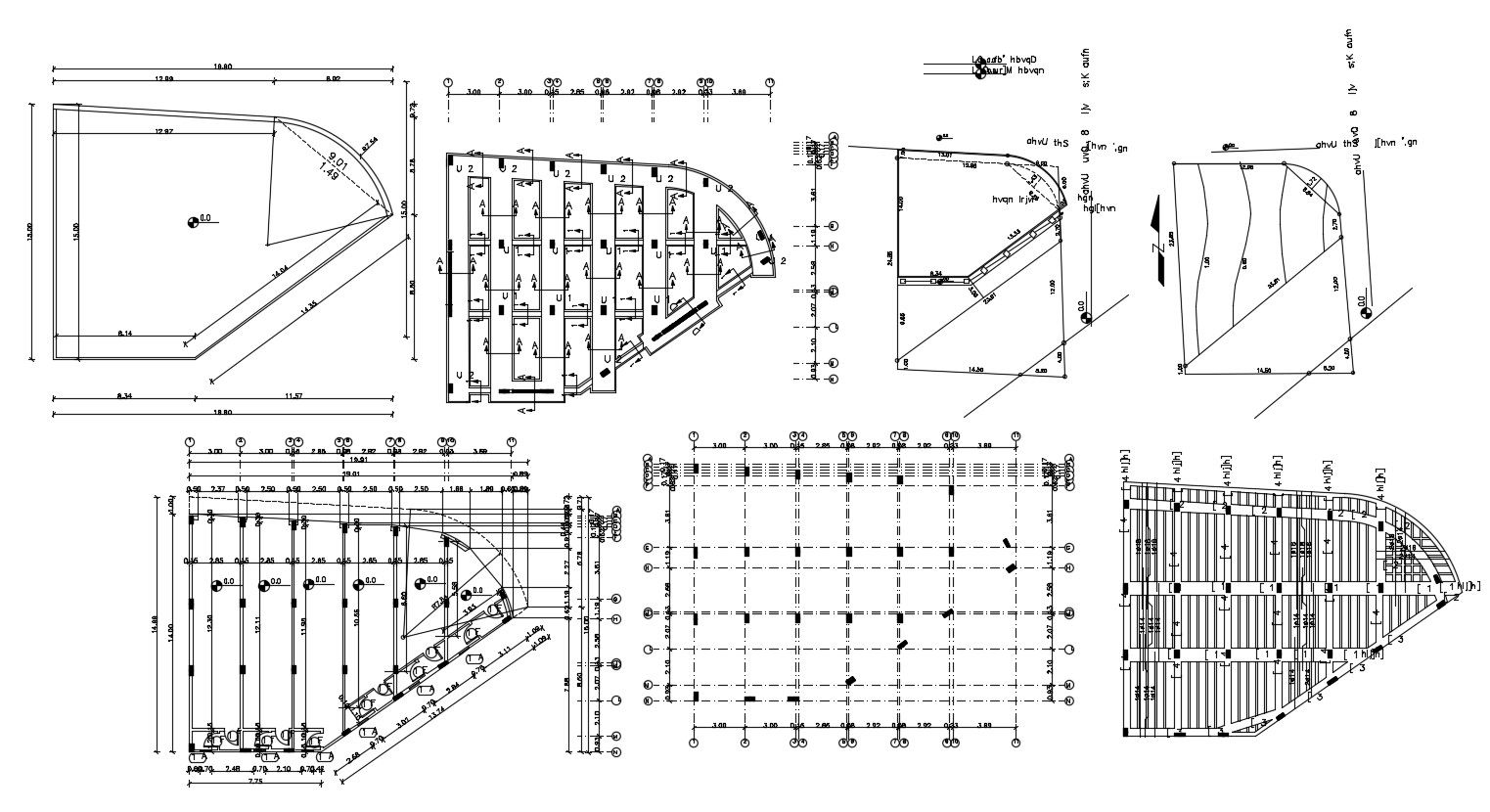 Commercial Building Structure Design With Working Drawing AutoCAD File