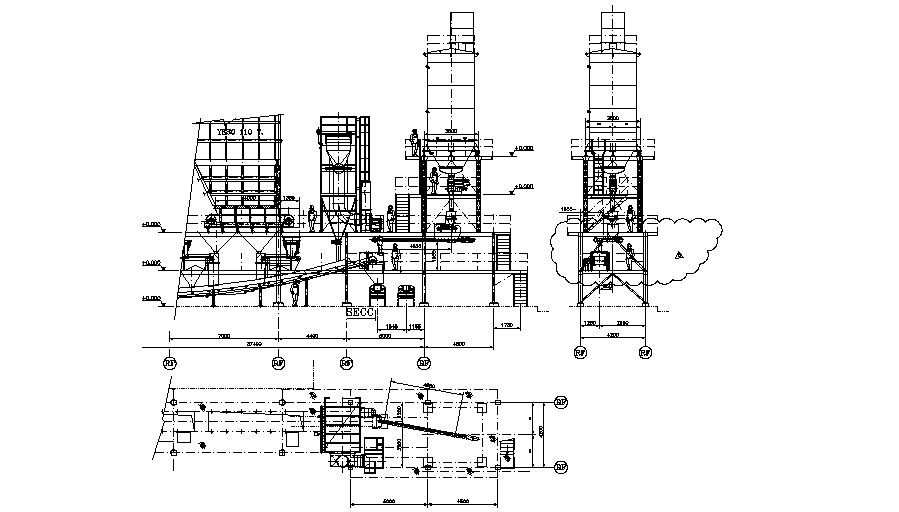Commercial Building With Mechanical Car parking System CAD Drawing