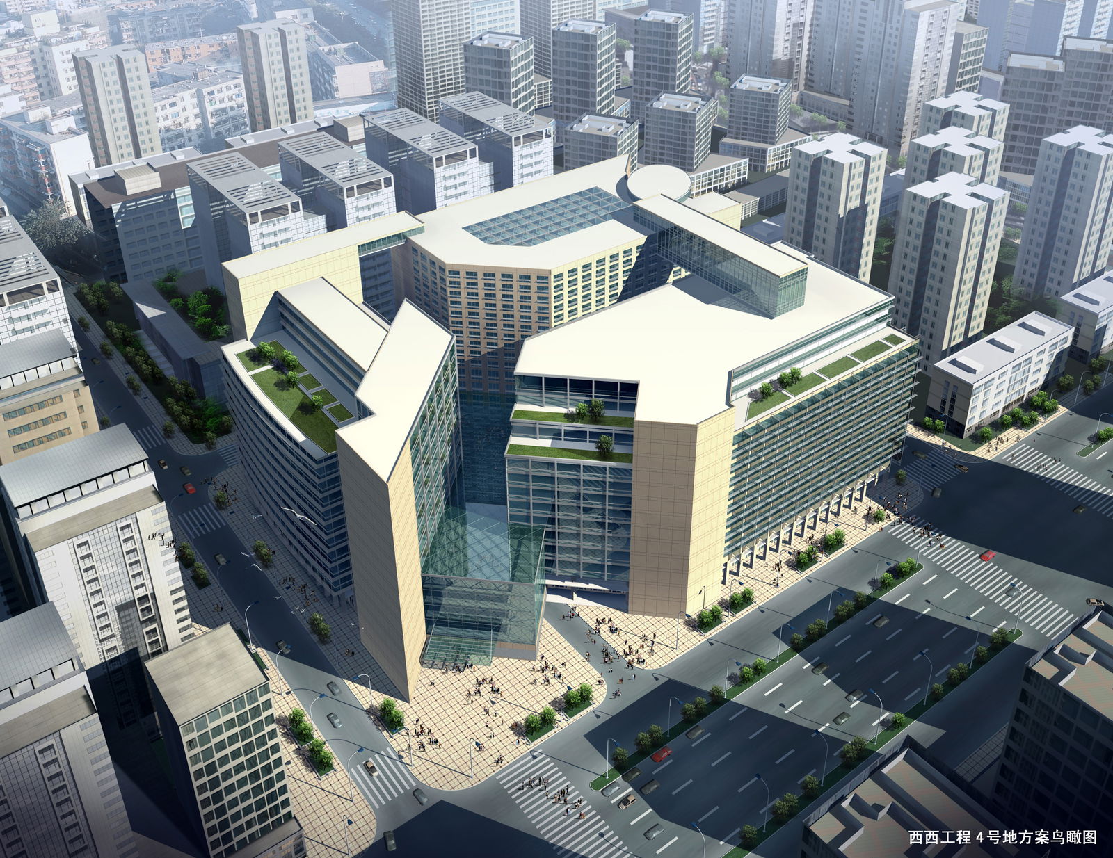 Commercial Complex Project detail Layout Plan in DWG Format File