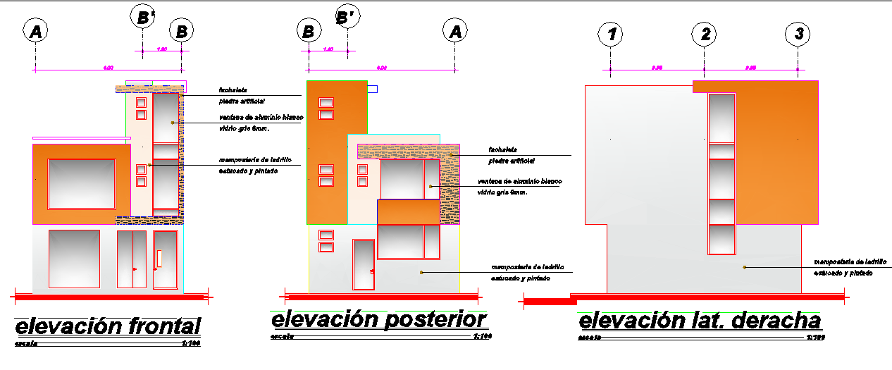 Commercial Elevation working detail dwg file