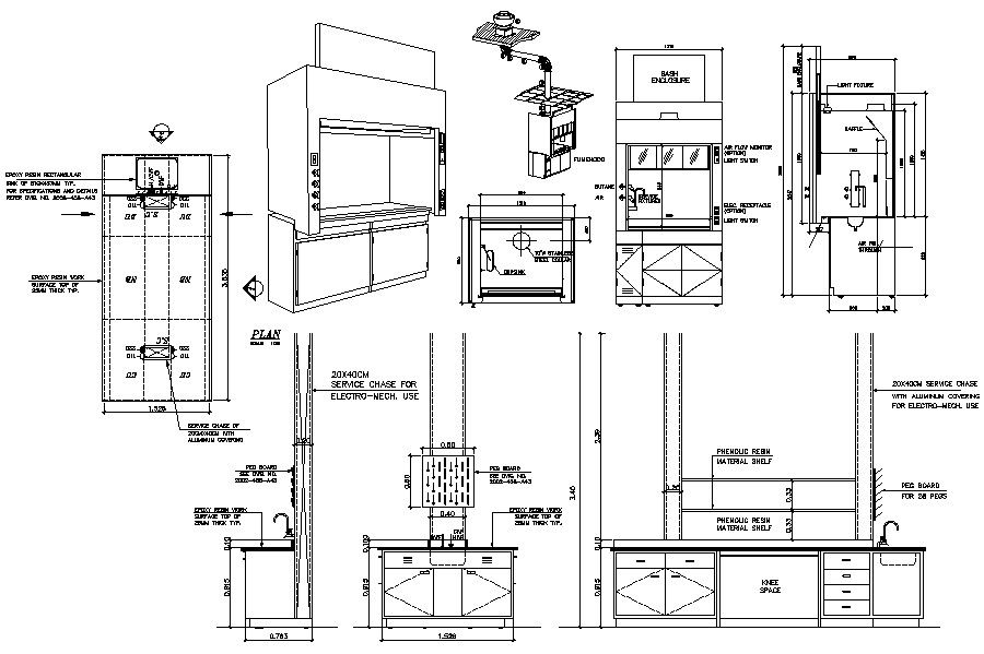 Commercial Kitchen CAD blocks Download 