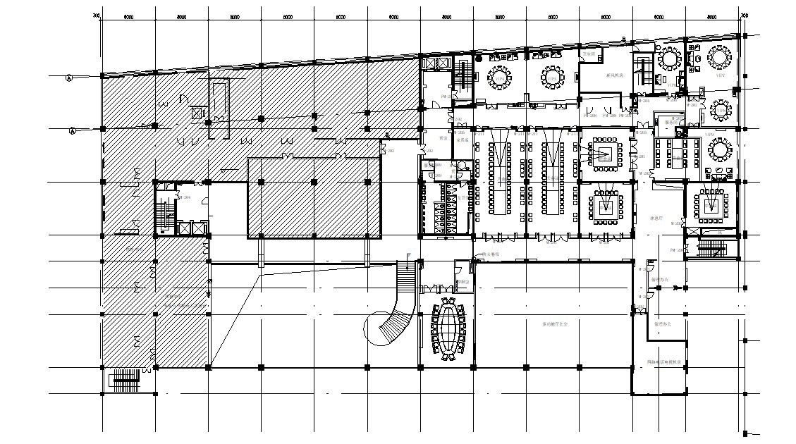 Commercial Office Building Plan Dwg file