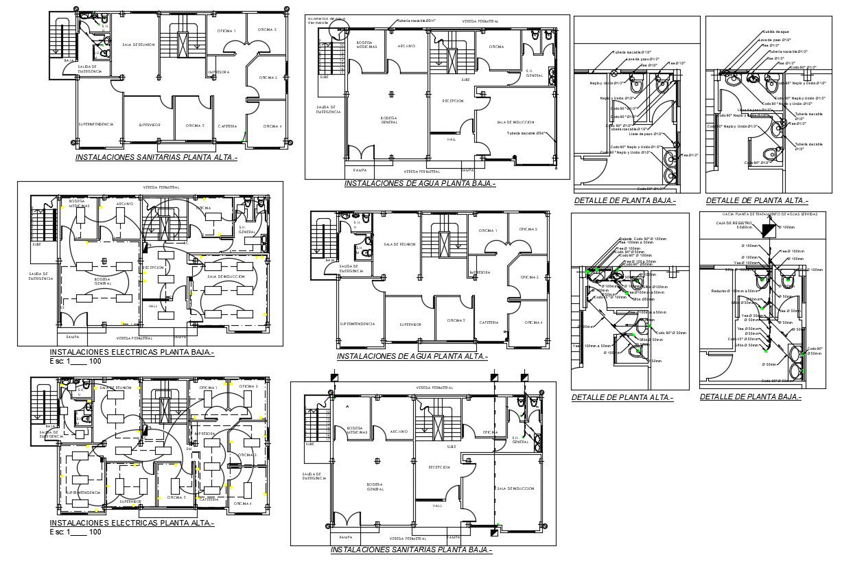 Commercial Office Plan Download Architecture Drawing