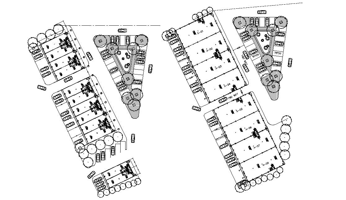 Commercial Planning Design With Basic Landscape AutoCAD File Free