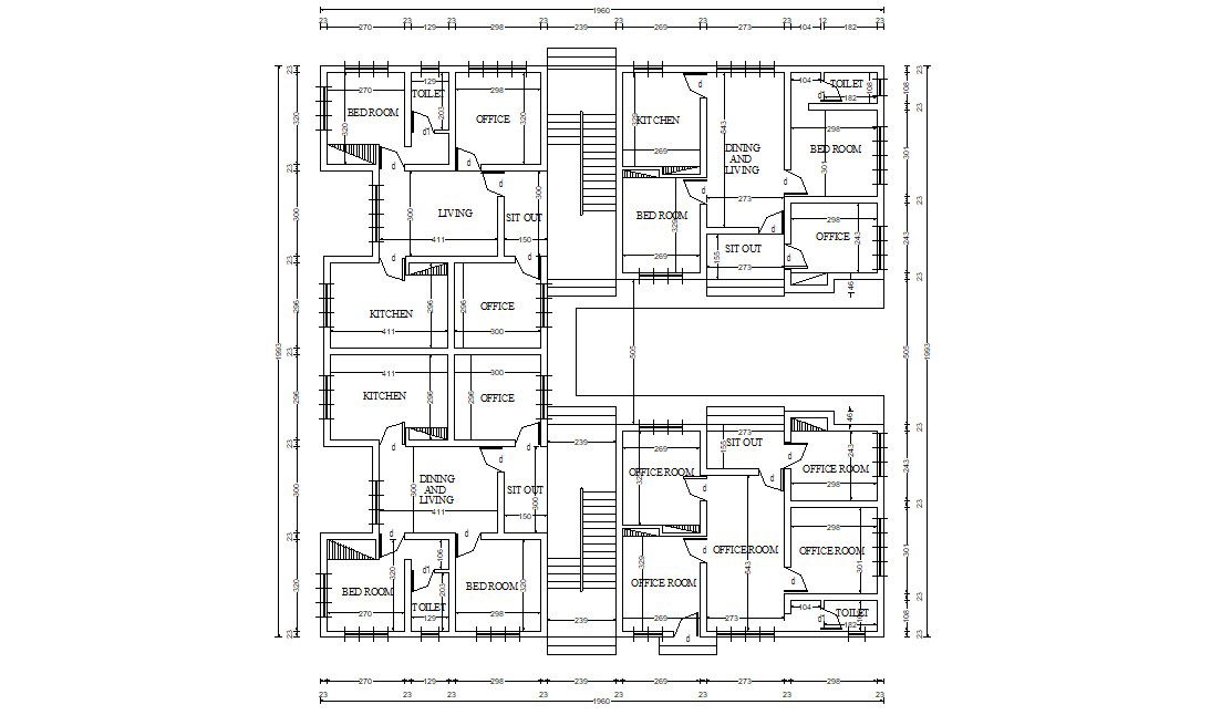 Commercial Residential Building Designs With Working Drawing CAD File Free