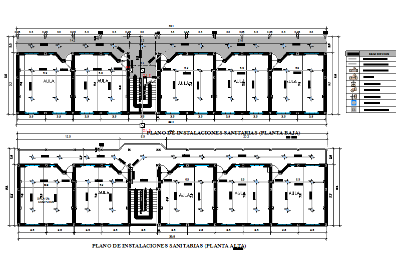 Commercial Working plan detail dwg file