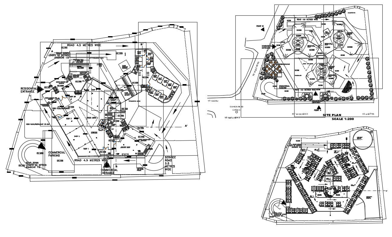 Commercial and Residential Building CAD Drawing