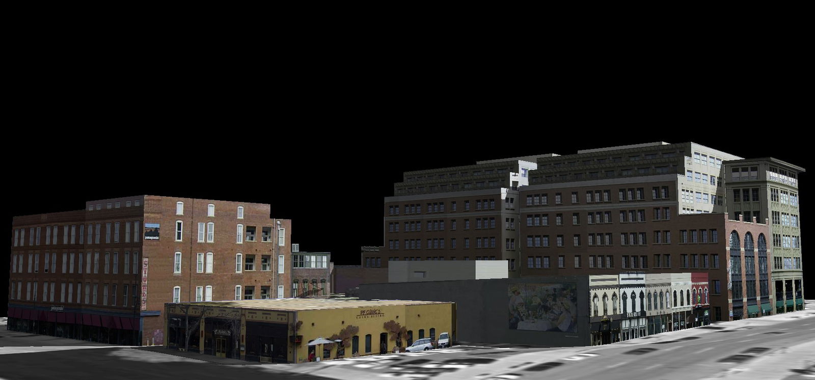 Commercial Building 3D Layout Model for Project planning files