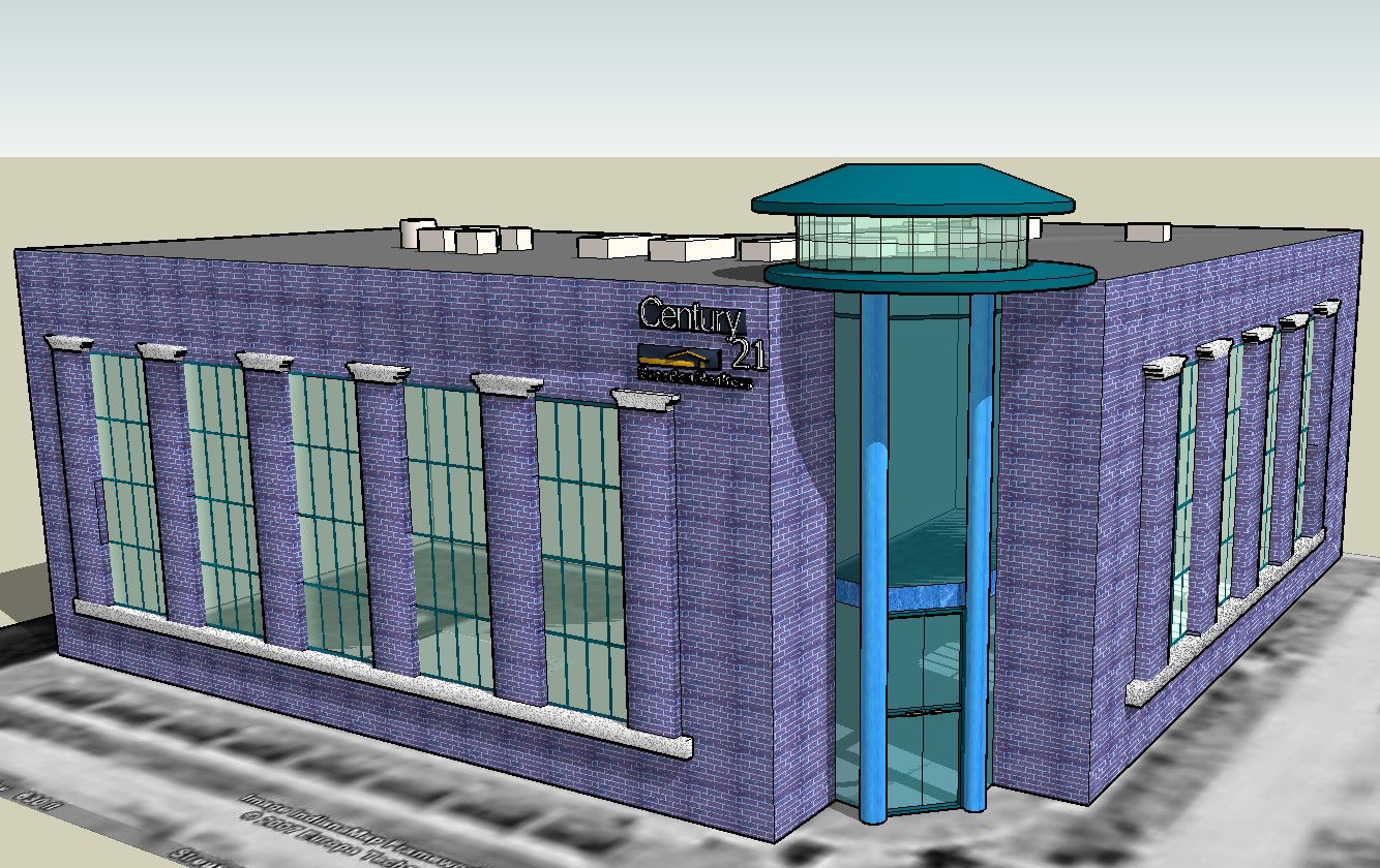 3D Building Layout of Commercial Project in CAD model Design files
