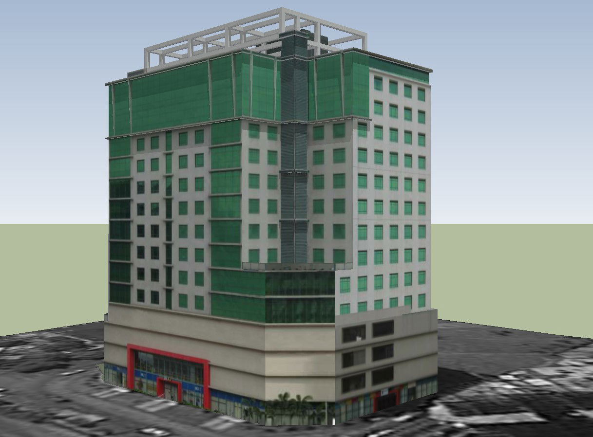 3D Commercial Building Layout of CAD drawing model planning files