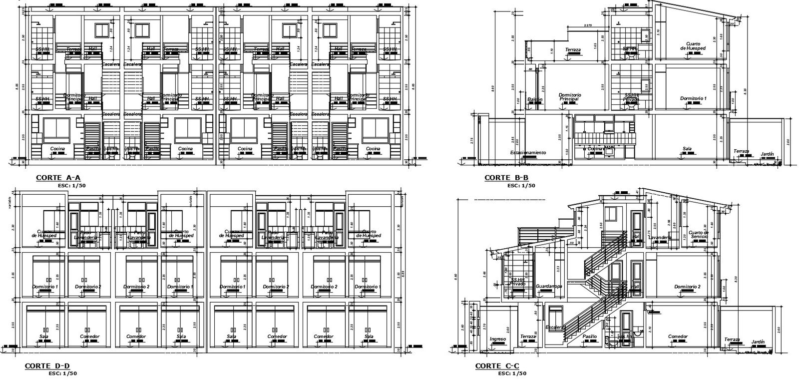 Commercial building in dwg file