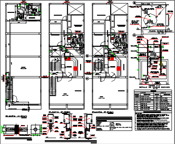 Commercial building plan center line plan detail dwg file