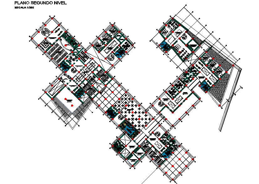 Commercial building plan detail dwg file