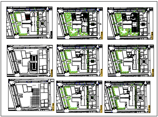 Commercial building plan detail dwg file