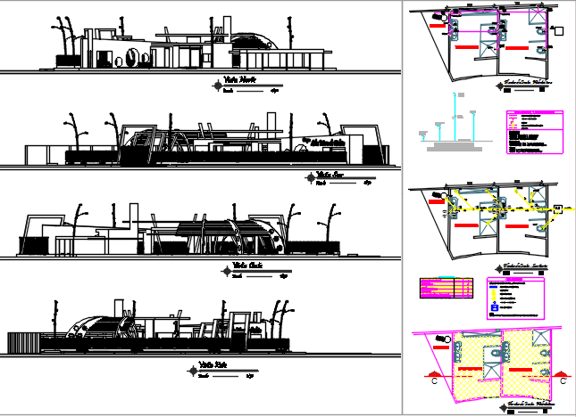 Commercial building plan detail dwg file