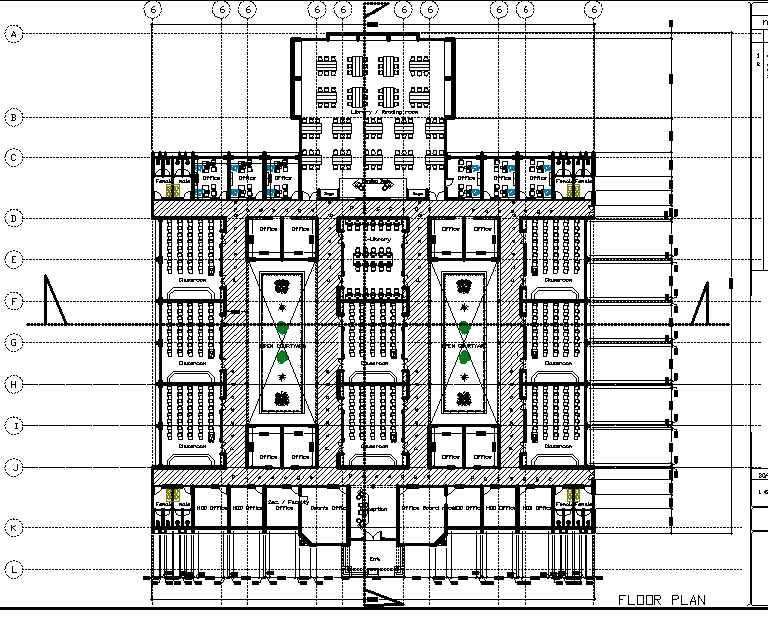 Commercial building plan detail dwg file