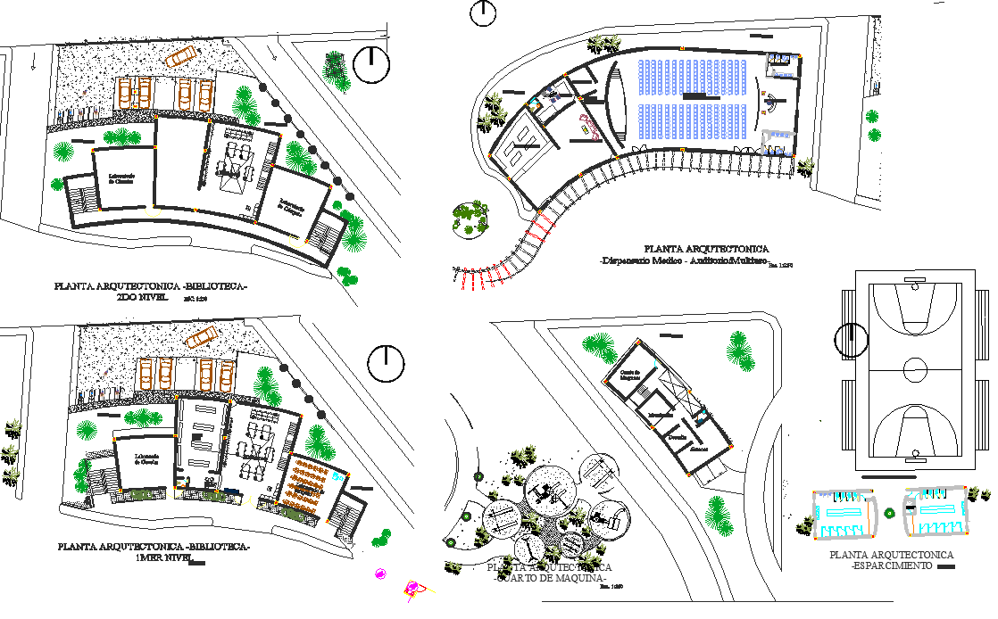 Commercial building plan detail dwg file