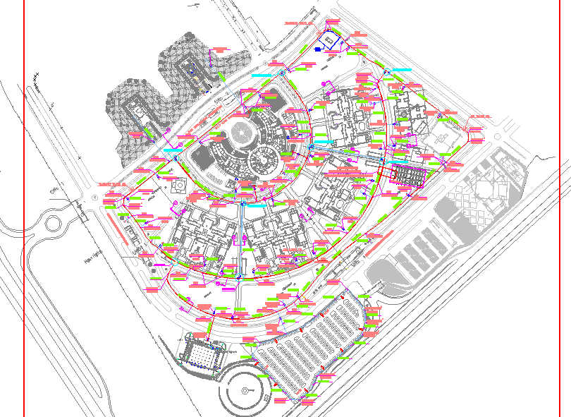 Commercial building plan detail dwg file