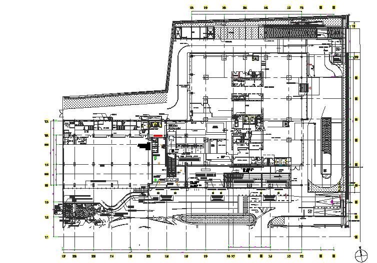 Commercial building plan detail dwg file