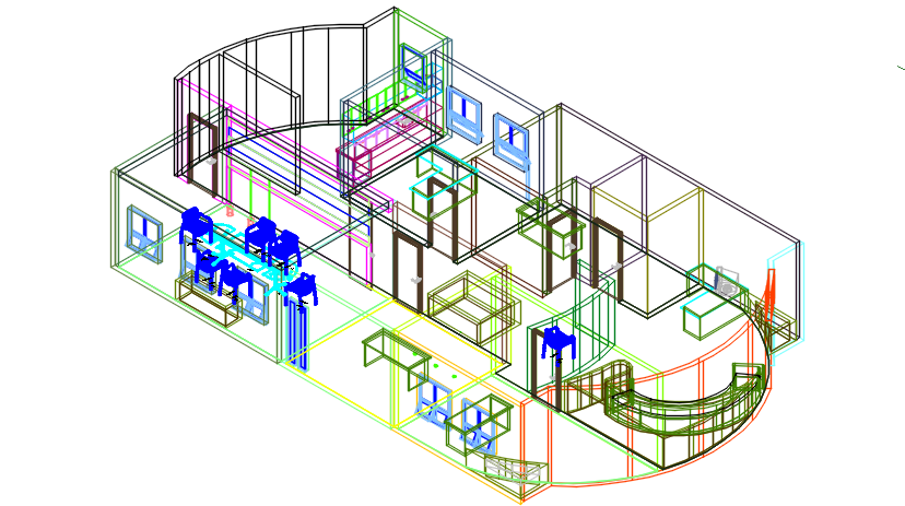 Commercial building plan elevation detail dwg file