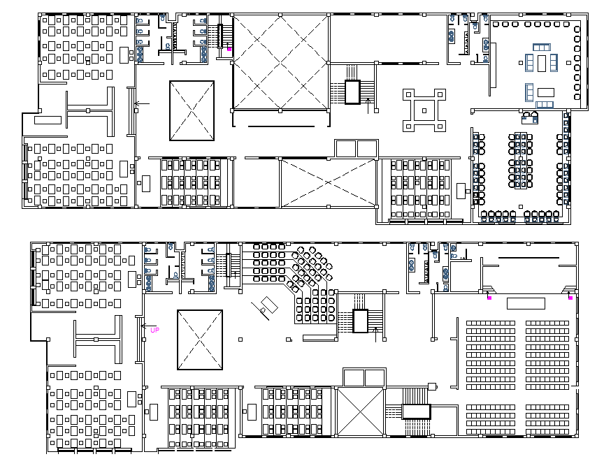 Commercial building plan layout plan detail dwg file