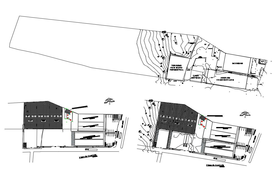 Commercial complex center distribution plan cad drawing details dwg file
