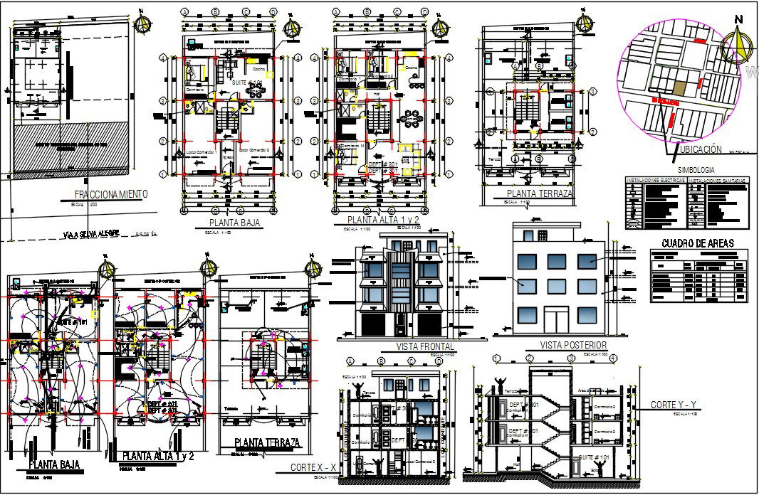 Commercial cum residential dwg.