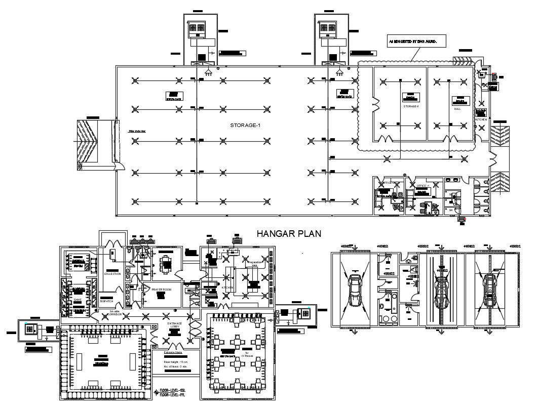 Commercial hub CAD plan Download