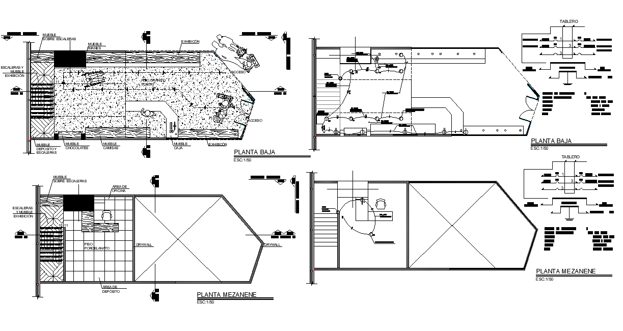 Commercial layout plan dwg file