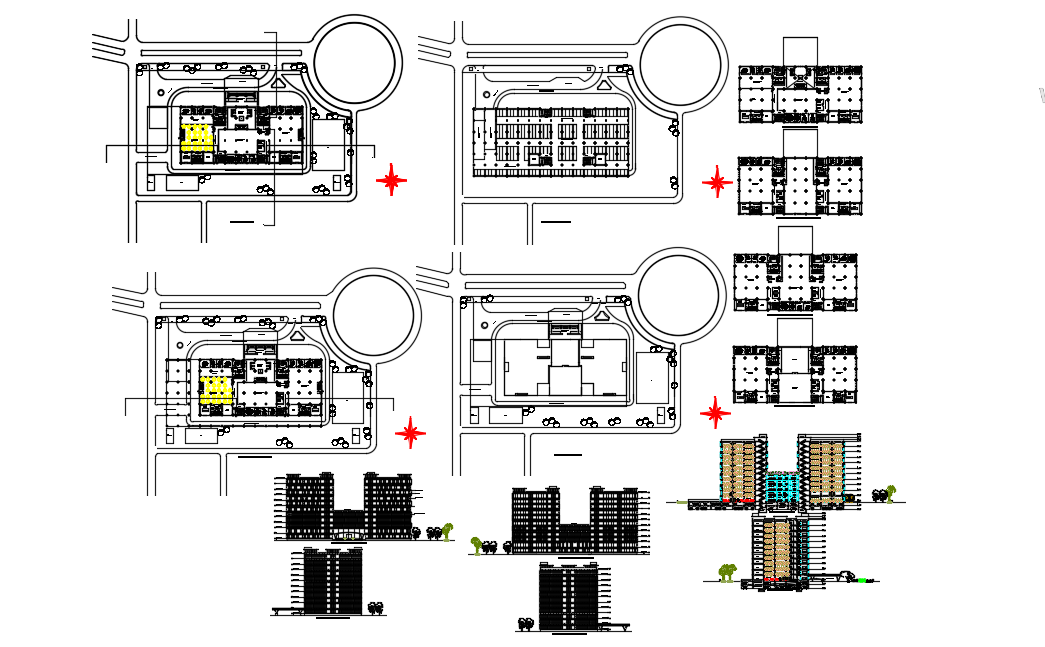 Commercial office building dwg file