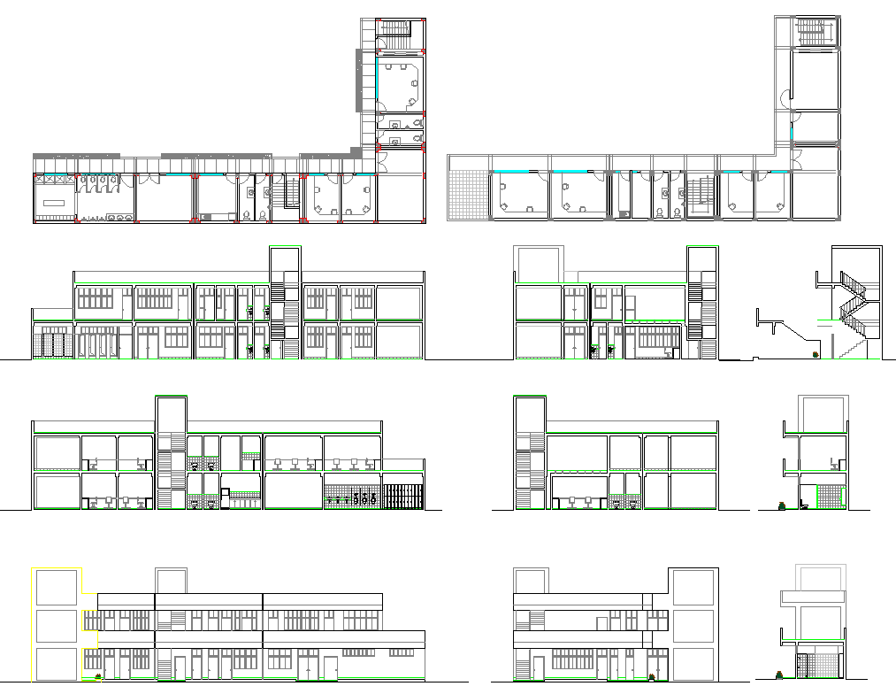 Commercial Office Building Plan | DWG Detail & CAD Blocks