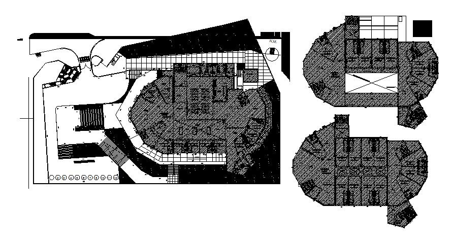 Commercial office drawing in dwg file