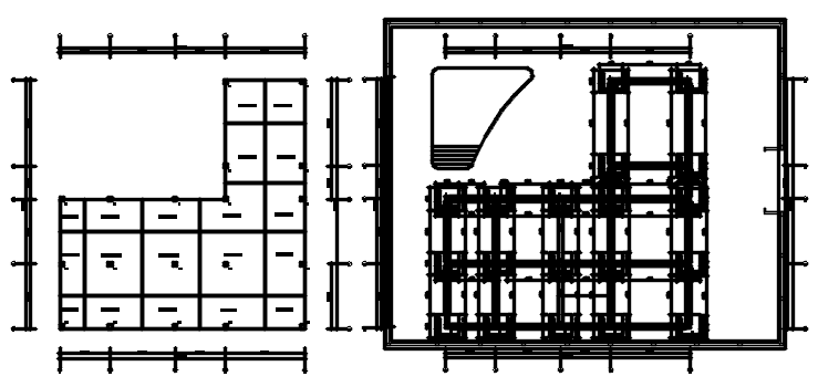 Commercial office layout in dwg file