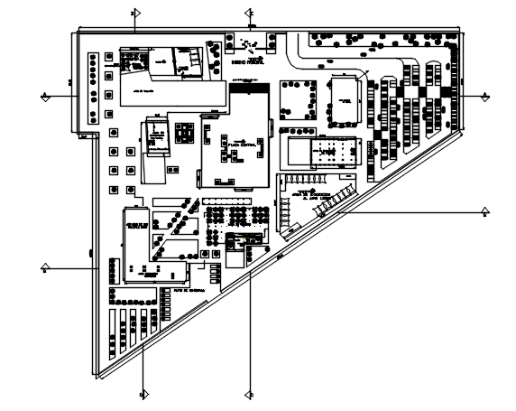 Commercial office plan detail dwg file