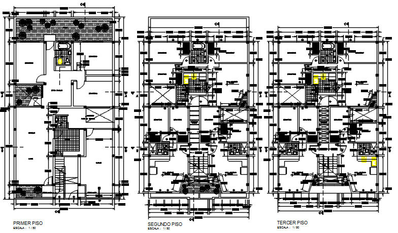Commercial office plan detail dwg file