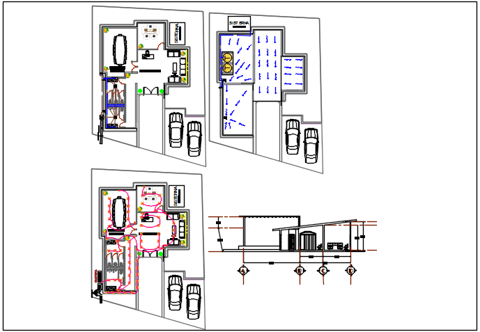 Commercial office plan detail dwg file