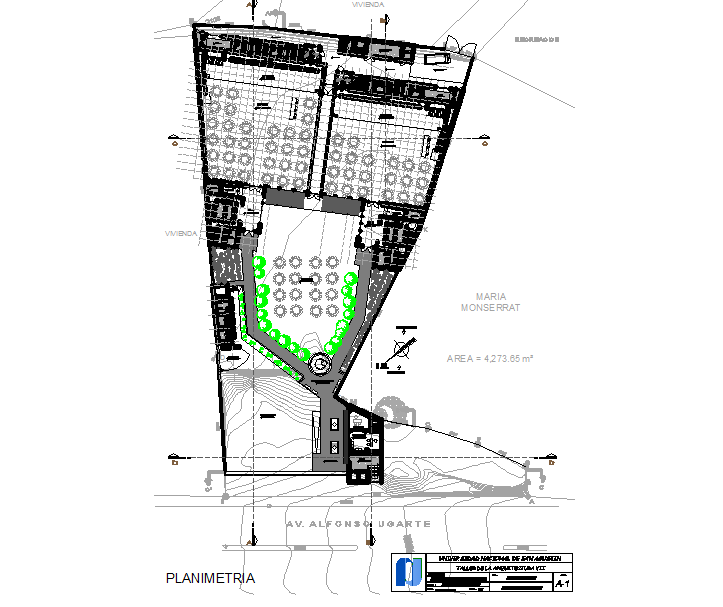 Commercial plan and elevation layout detail dwg file