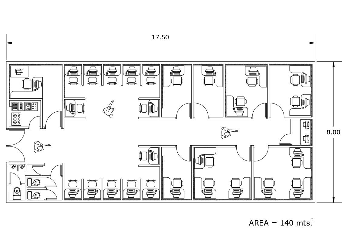 Commercial plan detail dwg file