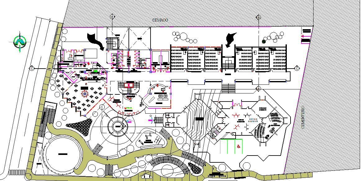 Commercial plan detail dwg file