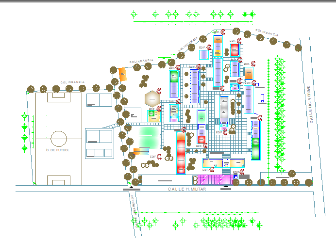 Commercial plan detail dwg file