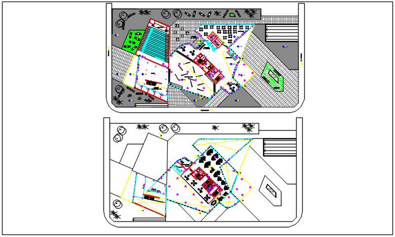 Commercial plan detail dwg file