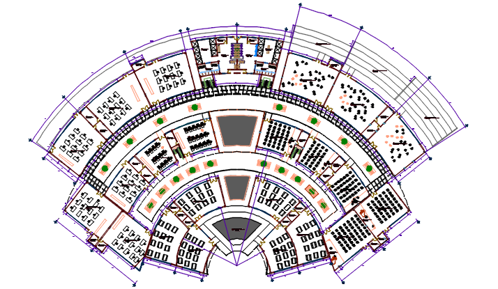 Commercial plan detail dwg file