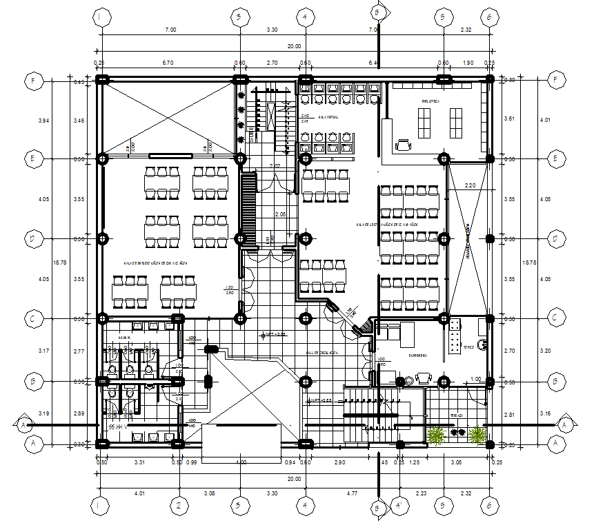 Commercial plan detail dwg file