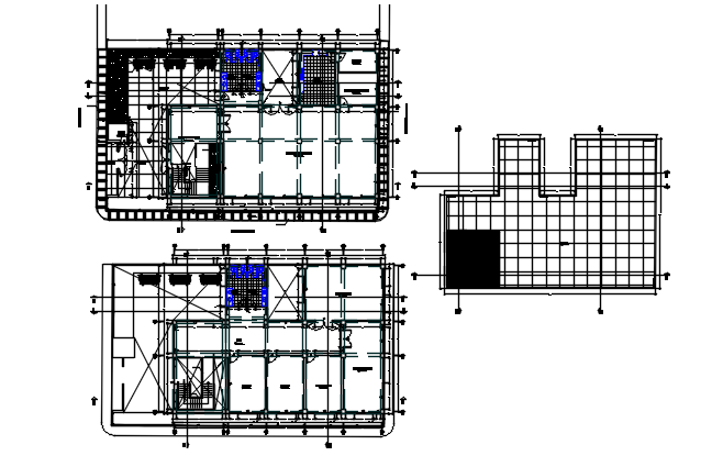 Commercial plan detail dwg file