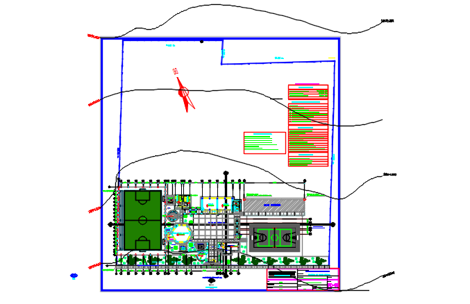 Commercial plan detail dwg file