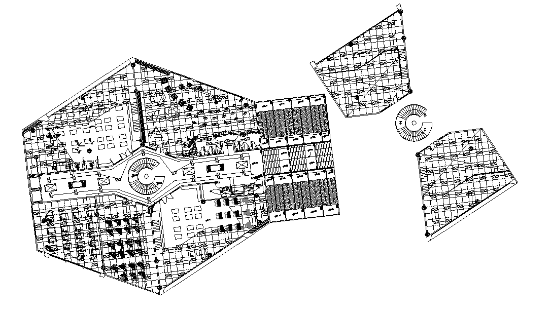 Commercial plan detail dwg file