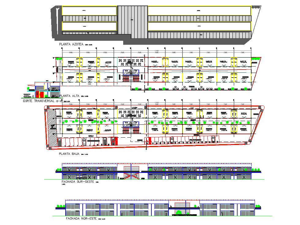 Commercial plaza layout file